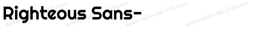 Righteous Sans字体转换